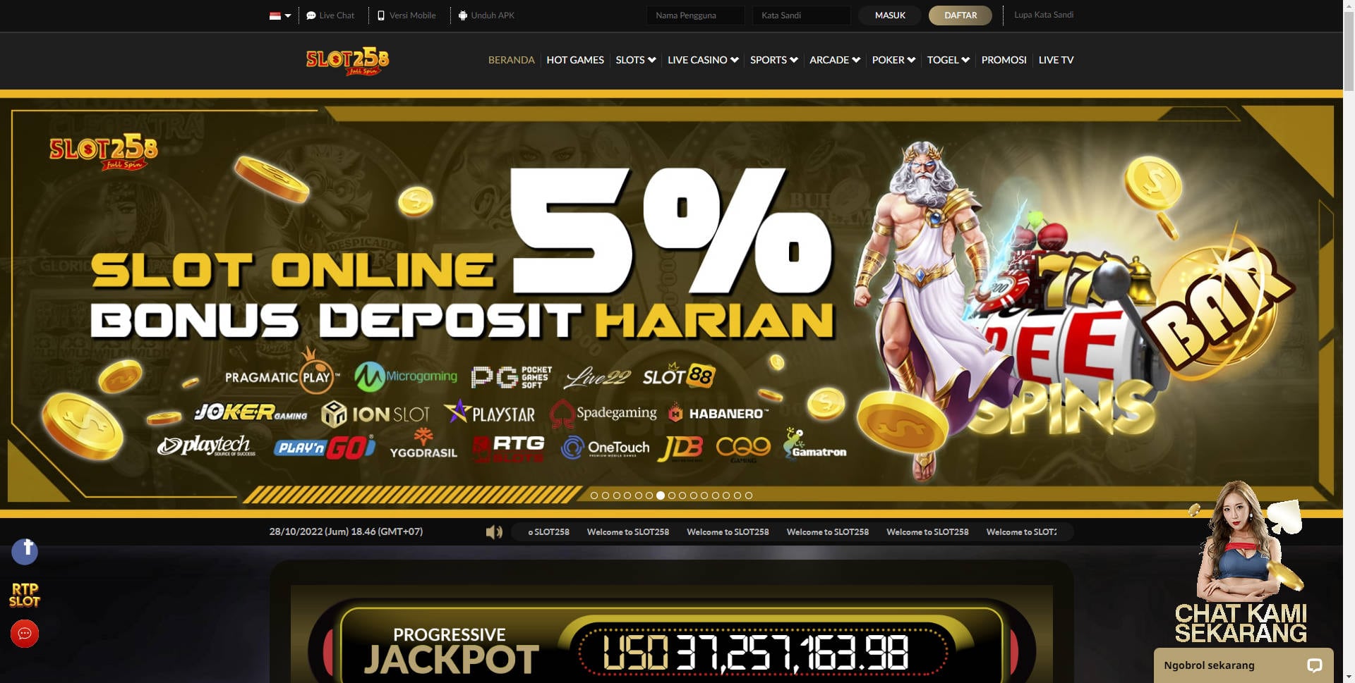 Slot258: Daftar Slot Online Gacor Aman Dan Terpercaya Di Indonesia